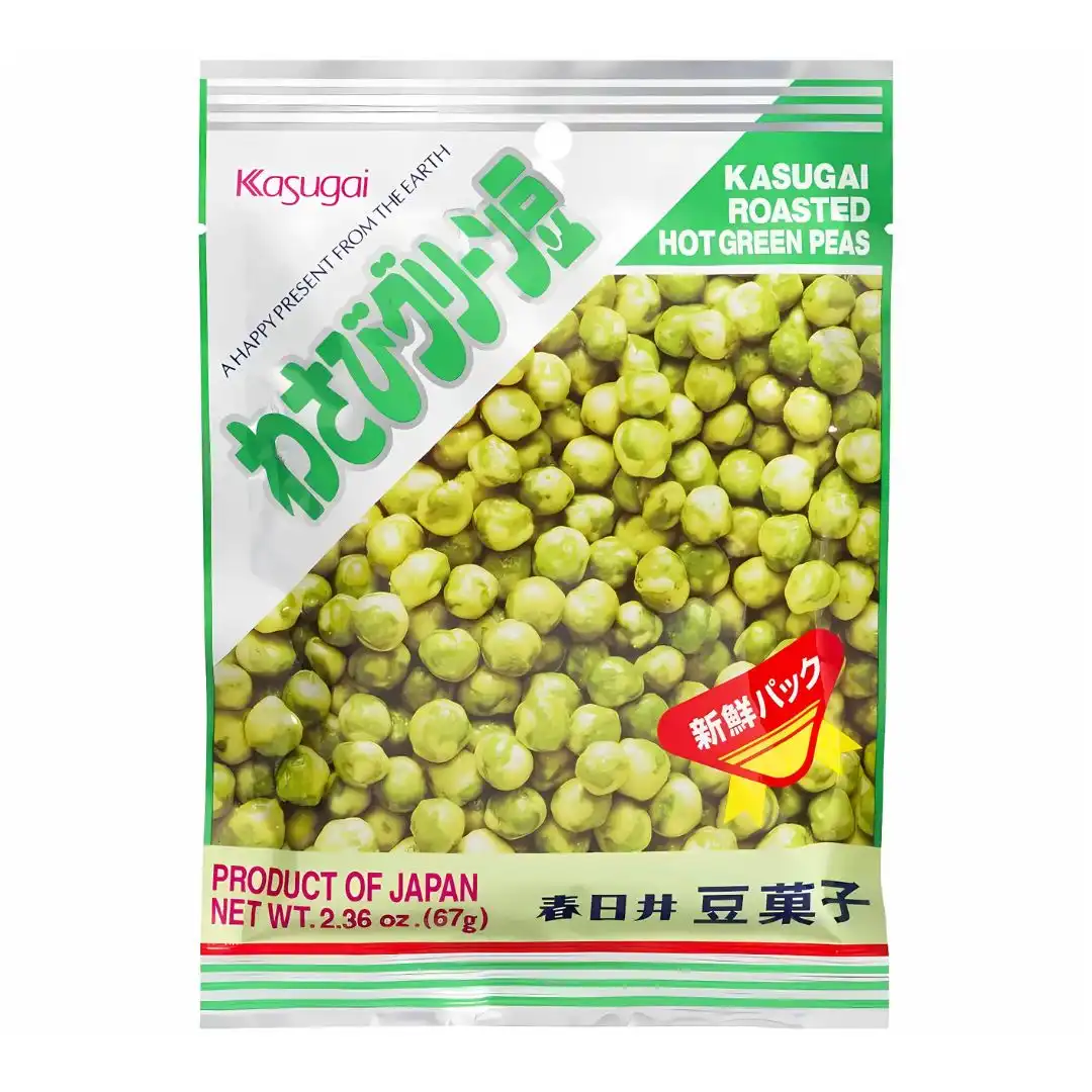 SNACK DE ERVILHA COM WASABI KASUGAI 67G JAPAO