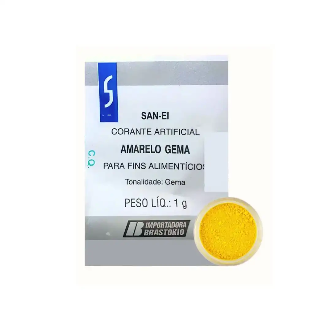 CORANTE ARTIFICIAL ALIMENTICIO SAN-EI 1G AMARELO GEMA
