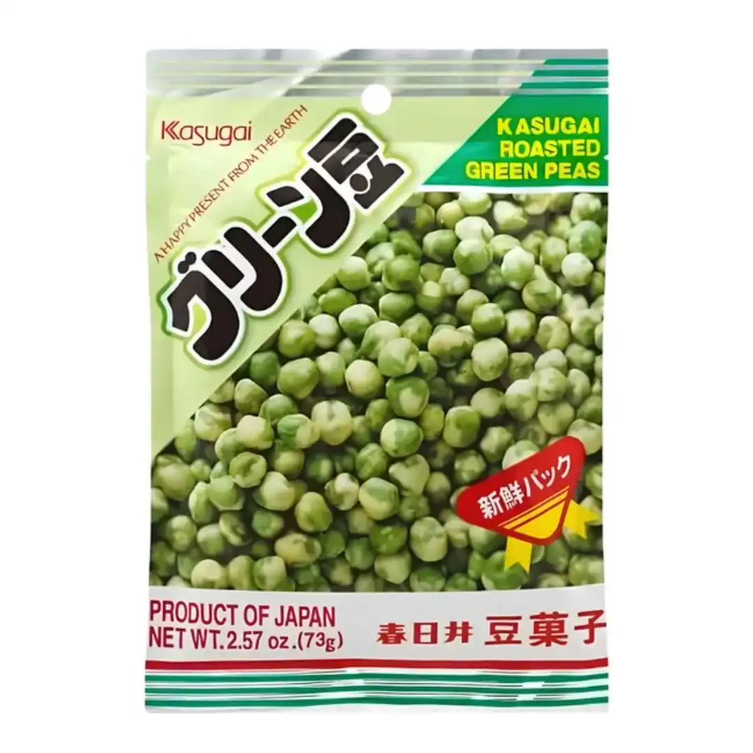 SNACK KASUGAI GREEN MAME ORIGINAL ERVILHA 73G JAPAO