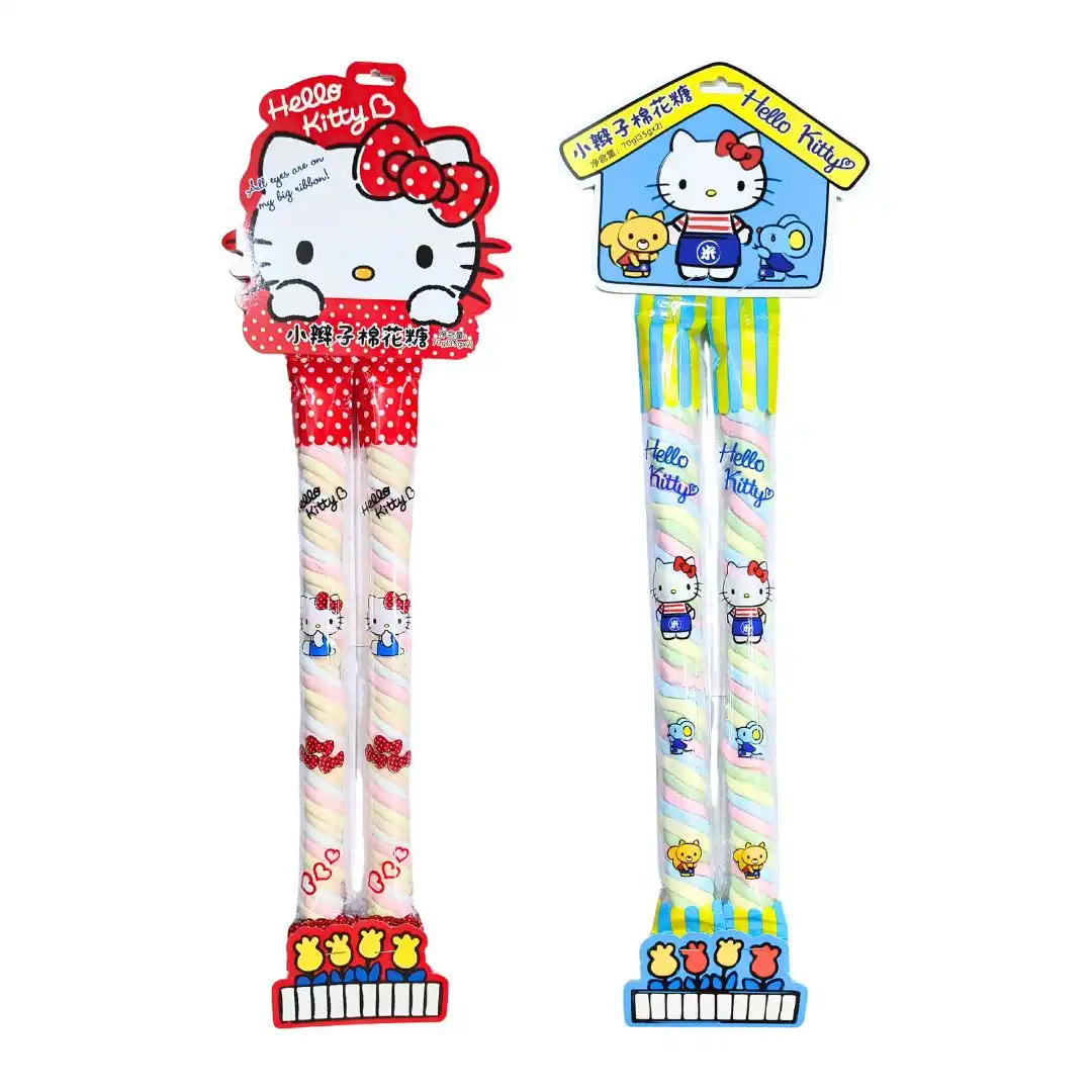 MARSHMALLOW TORCIDO HELLO KITTY 70G 2UN CHINA