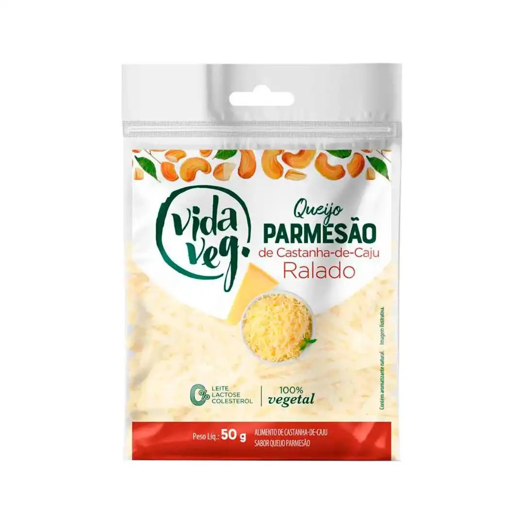 QUEIJO RALADO VEGETAL VIDAVEG 50G PARMESAO