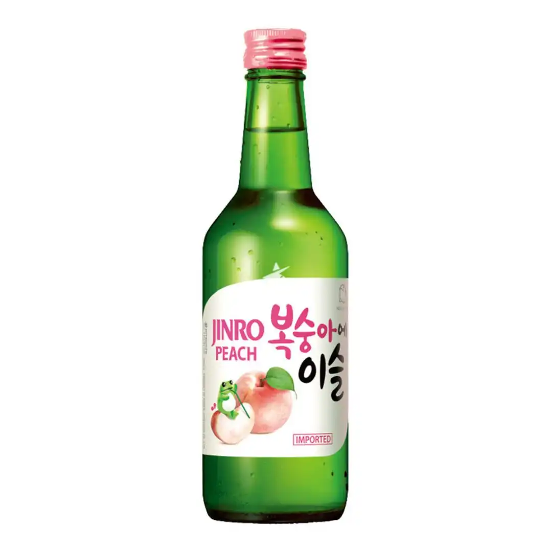 DESTILADO SOJU JINRO CHAMISUL PESSEGO 360ML COREIA
