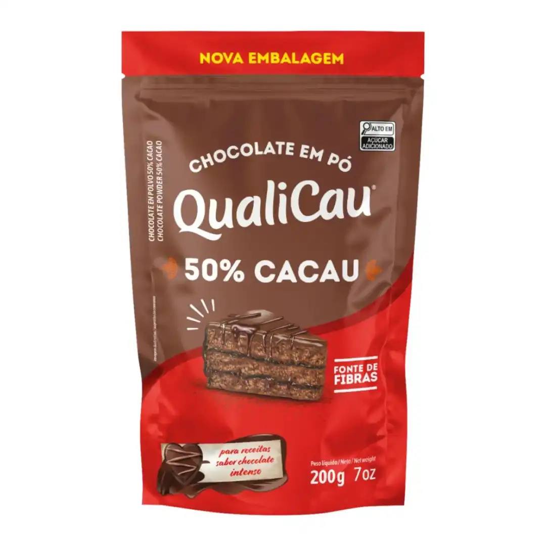 CHOCOLATE EM PO 50% QUALICAU 200G