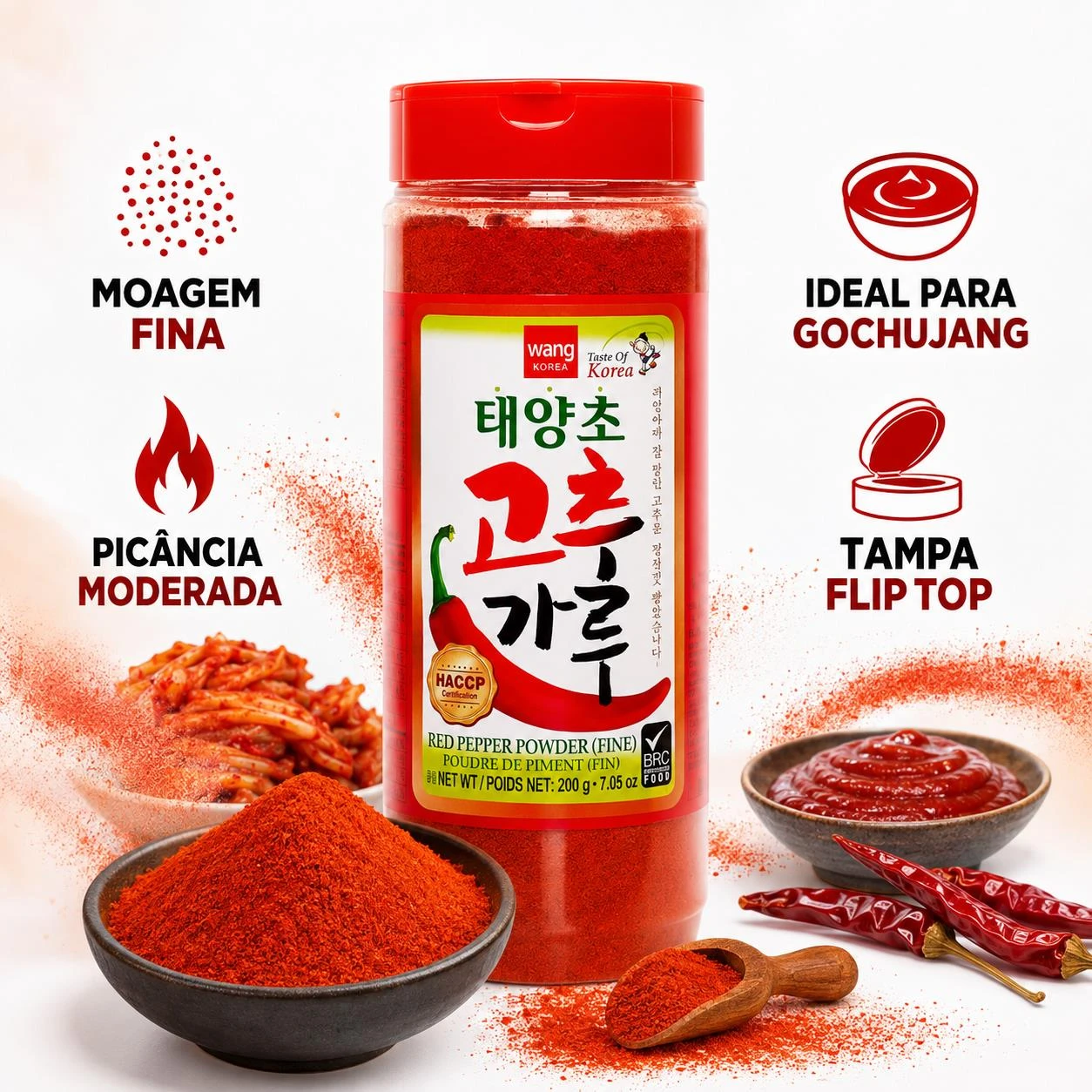 PIMENTA VERMELHA EM PO GOCHUGARU WANG FINA 200G CHINA