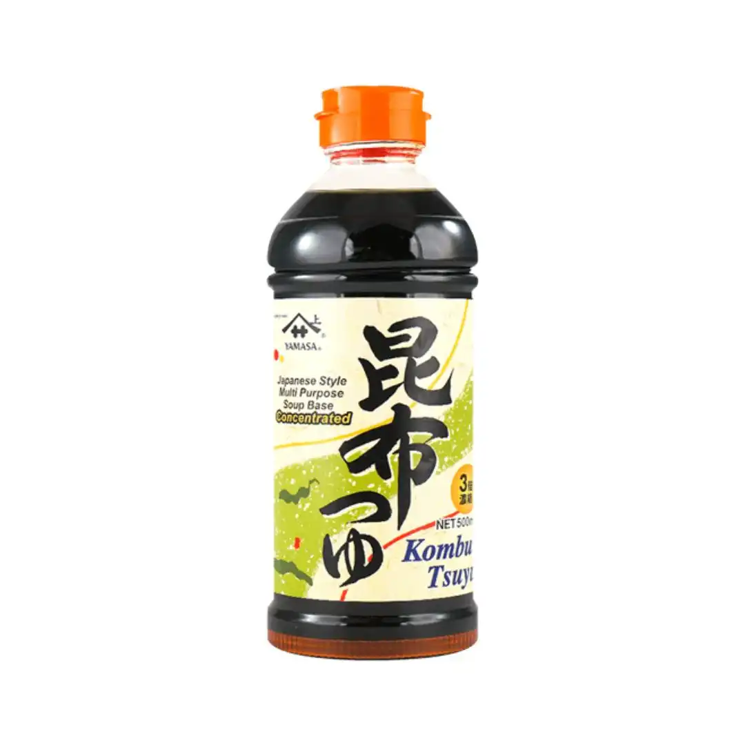 MOLHO P CALDOS KOMBU TSUYU YAMASA KOMBU E PEIXE 500ML JAPAO