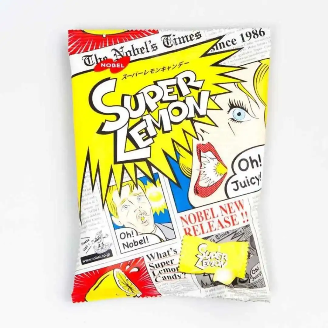 BALA NOBEL SUPER LEMON LIMAO SUPER ACIDA 83,6G JAPAO