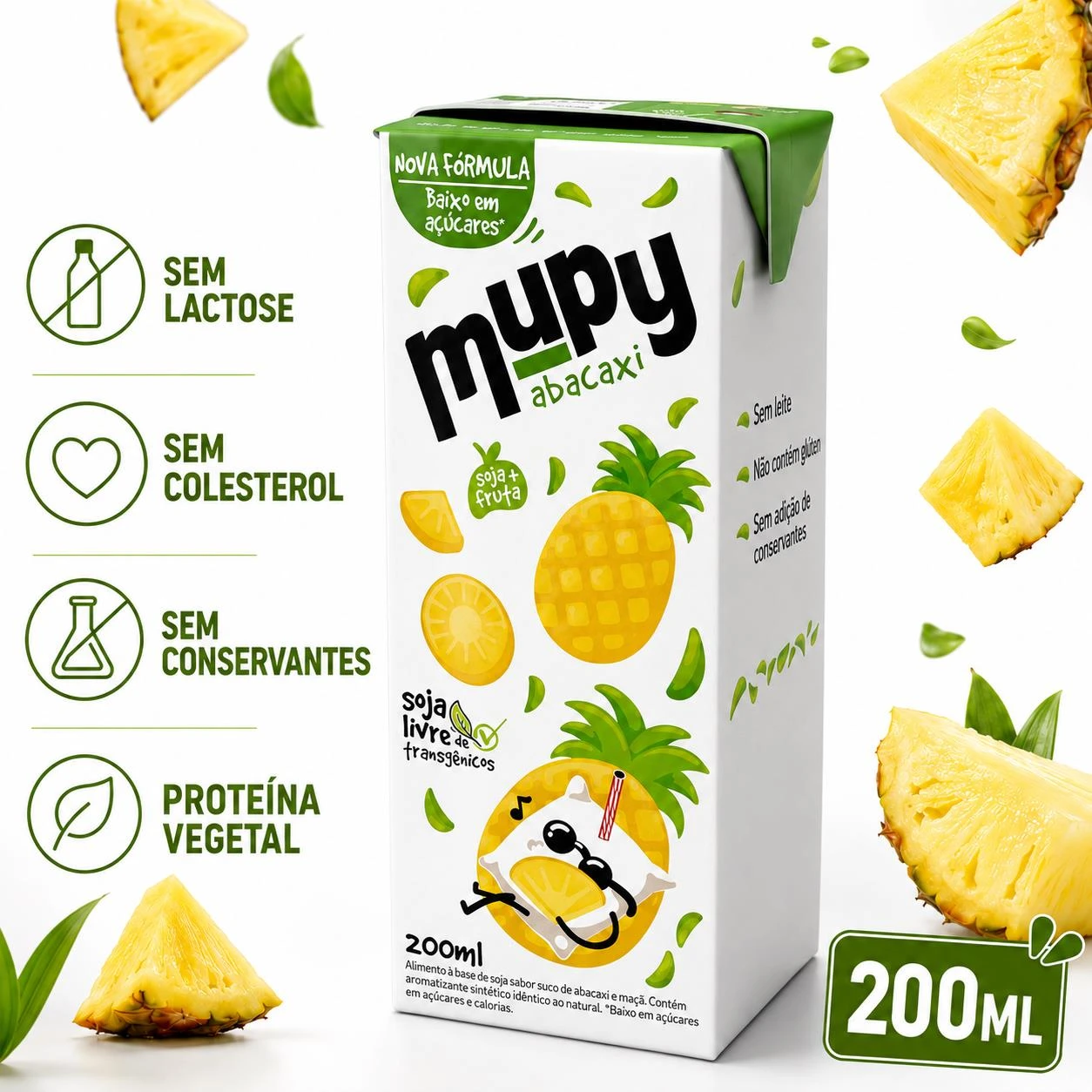 BEBIDA DE SOJA MUPY ABACAXI 200ML