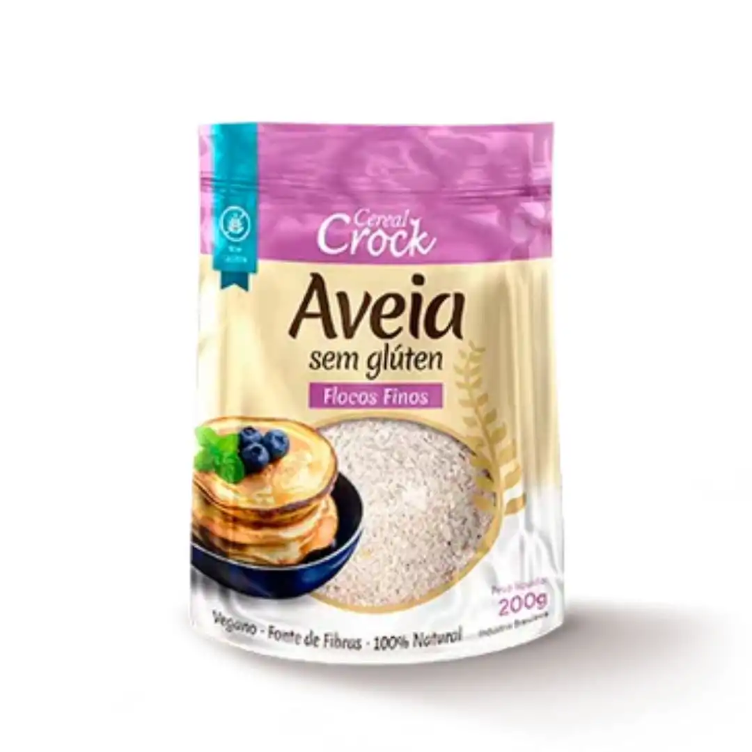 AVEIA FLOCOS FINOS LEVE CROCK 200G SEM GLUTEN