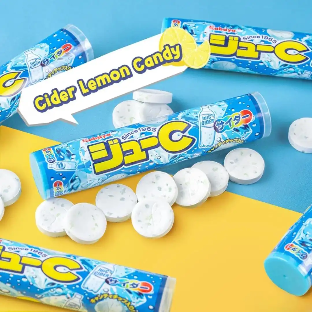 BALA PASTILHA JUI-C RAMUNE KABAYA SODA SIDRA 24G JAPAO
