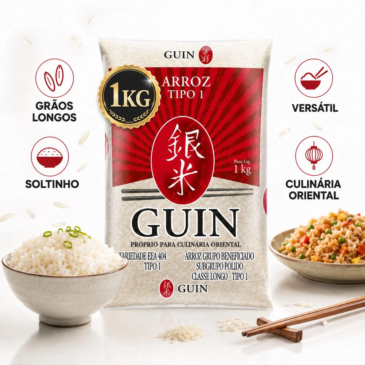 ARROZ ORIENTAL GUIN GRAO LONGO 1KG