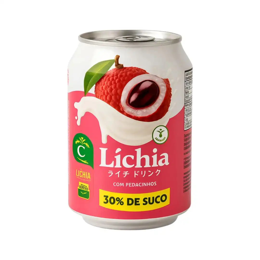 SUCO TAICHI LICHIA COM PEDACOS DA FRUTA 240ML VIETNA